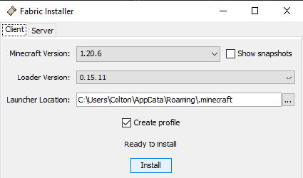 Fabric Installer